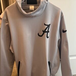 Nike Men's Alabama Gray Hoodie with Black Accents